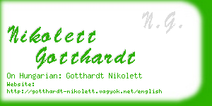 nikolett gotthardt business card